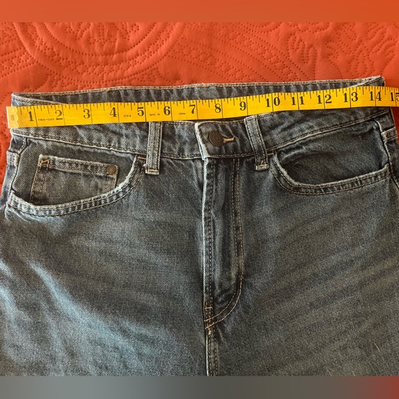 H&M &Denim Ultra High Rise Wide Leg Baggy Fit Jeans, Size 8 - Picture 8 of 11